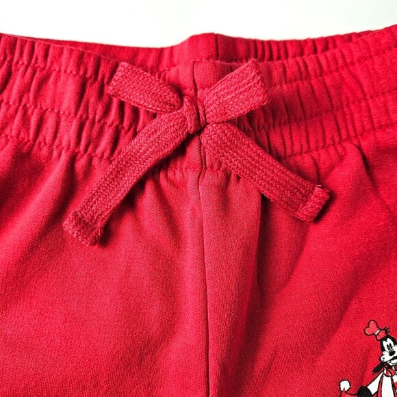 Disney Unisex Kids Mickey Mouse Red Jogger Pants Size S Holiday Character Design - Picture 5 of 8
